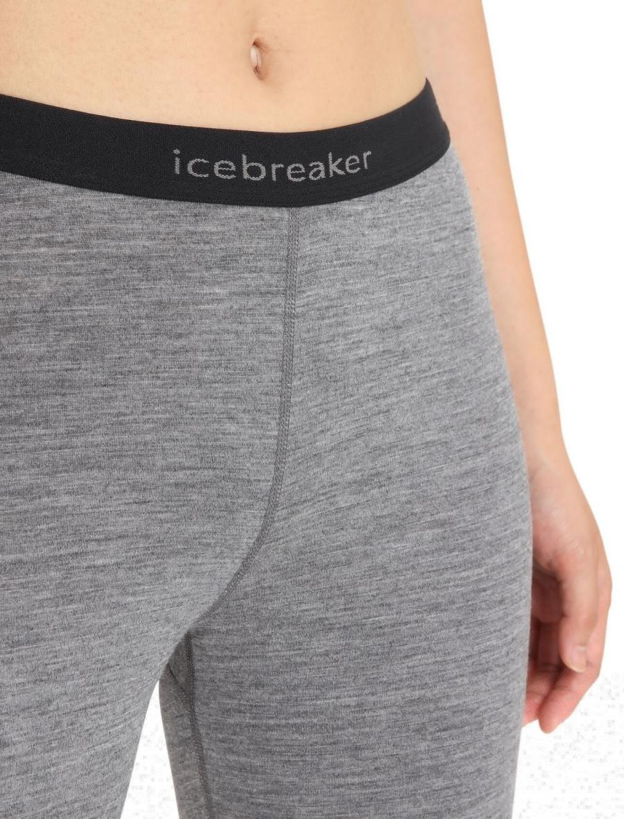 Women's Icebreaker Merino 200 Oasis Thermal Leggings Gritstone Heather | CA 1397VRWD